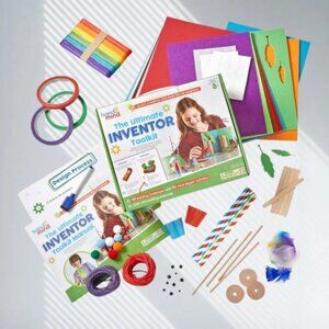 hand2mind Ultimate Inventor Toolkit 250-Piece STEM Building Set Ages 8+